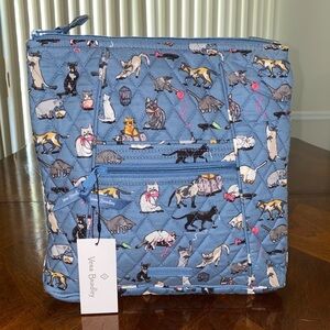 Vera Bradley Blue Cat Print Bag